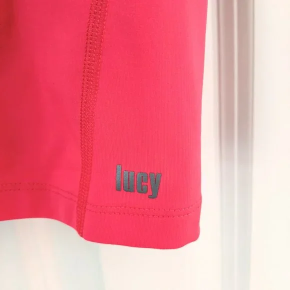 Lucy Pink Short Sleeve Workout Tee - Picture 6 of 7